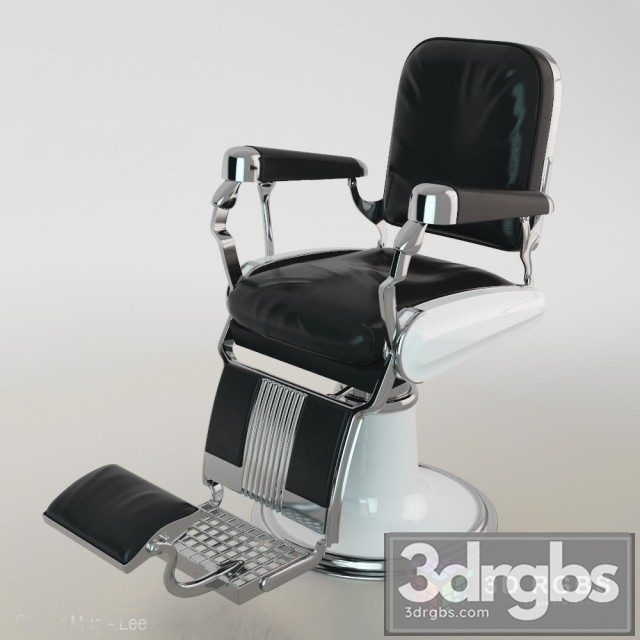 Barber Chair 3dsmax Download - thumbnail 1