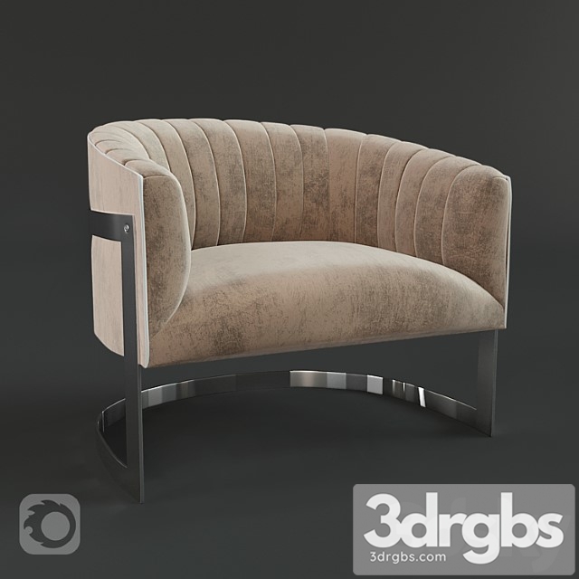 Barrel Lounge Chair 1 3dsmax Download - thumbnail 1