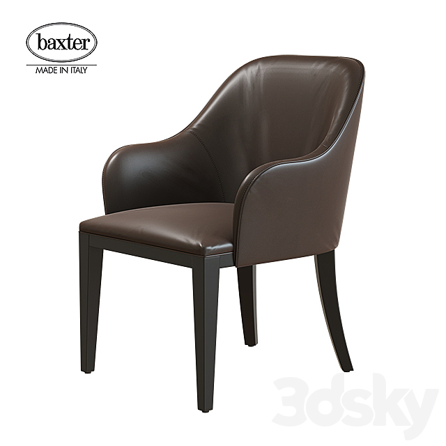 Baxter DECOR LITTLE ARMCHAIR 3DS Max Model - thumbnail 1