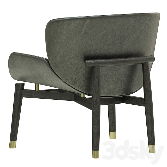 Baxter JORGEN chair 3ds Max - thumbnail 2