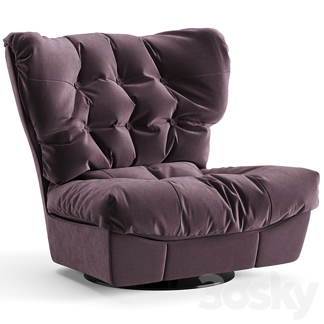 Baxter Milano Armchair 3DSMax File - thumbnail 1