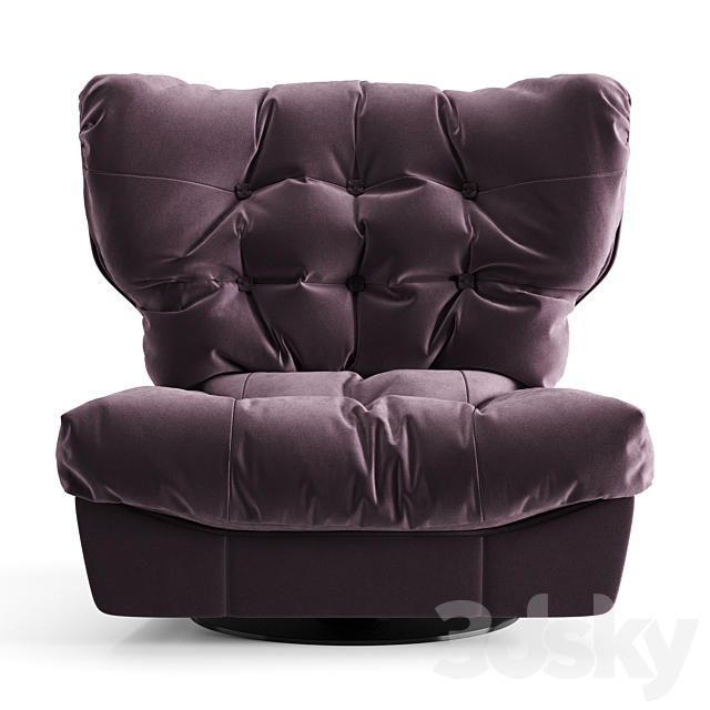 Baxter Milano Armchair 3DSMax File - thumbnail 2