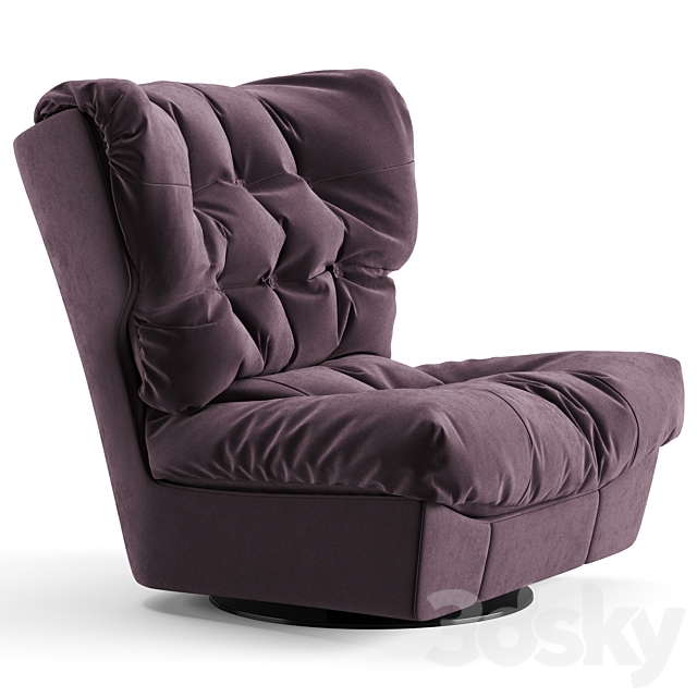 Baxter Milano Armchair 3DSMax File - thumbnail 3