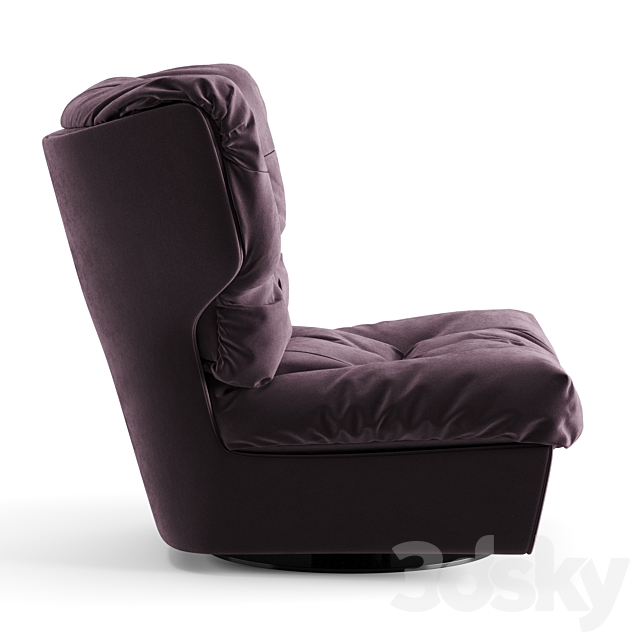 Baxter Milano Armchair 3DSMax File - thumbnail 4