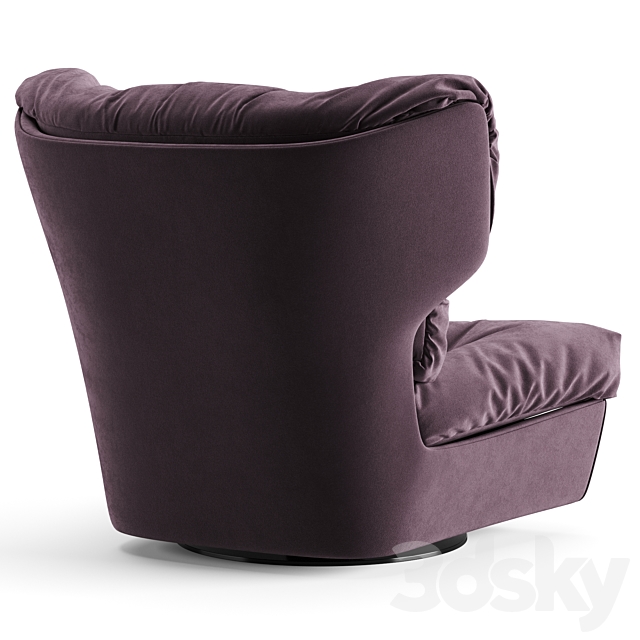 Baxter Milano Armchair 3DSMax File - thumbnail 5