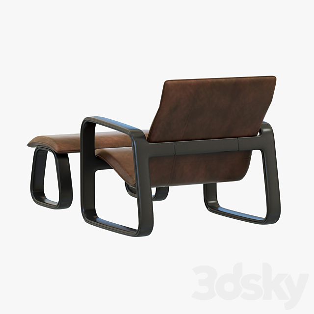 Baxter Nubi Chaise Longue 3DS Max Model - thumbnail 2