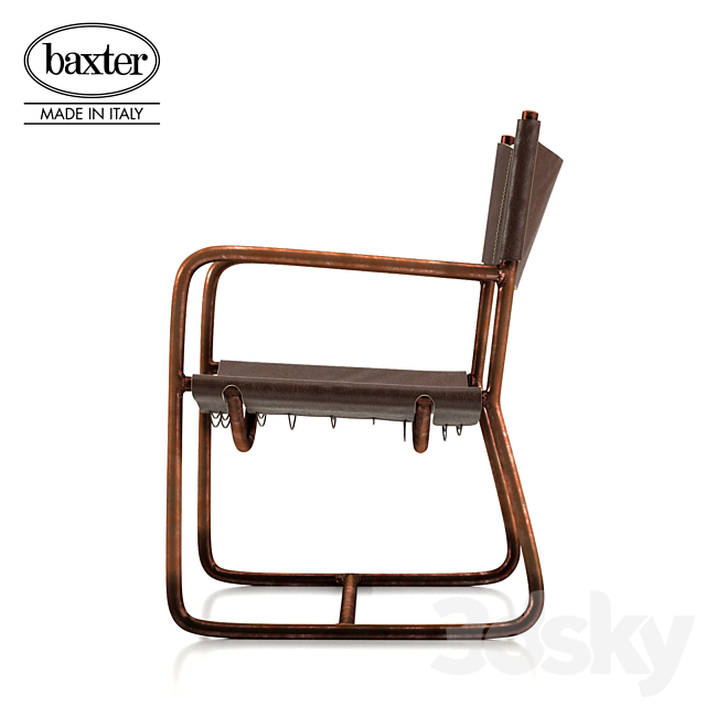 Baxter Rimini Deck Chair 3DS Max Model - thumbnail 2