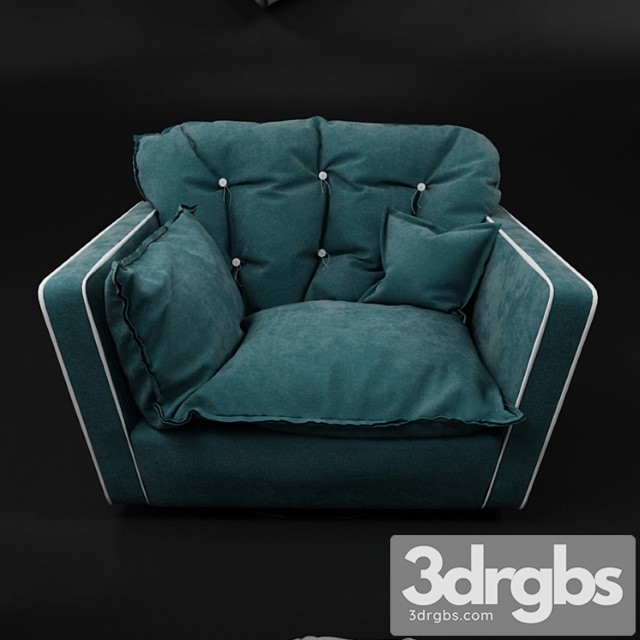 Baxter sorrento armchair 3dsmax Download - thumbnail 1