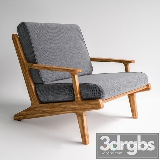 Bay Lounge Chair 3dsmax Download - thumbnail 1