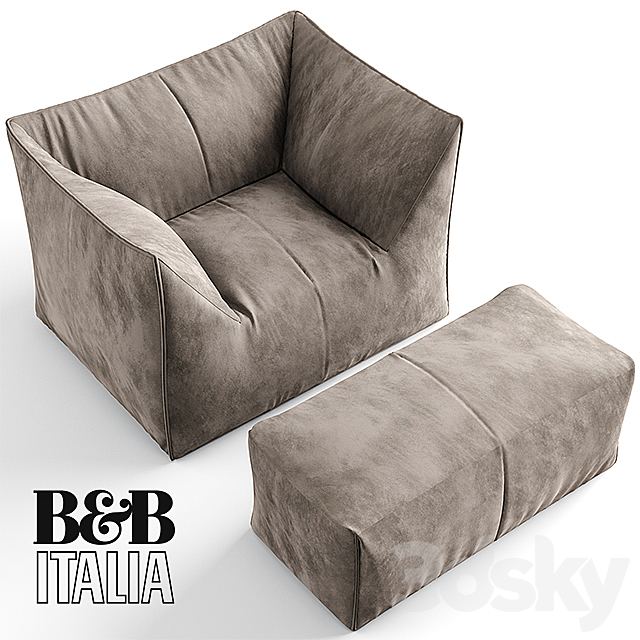 B&B ITALIA LE BAMBOLE ARMCHAIR 3DSMax File - thumbnail 1