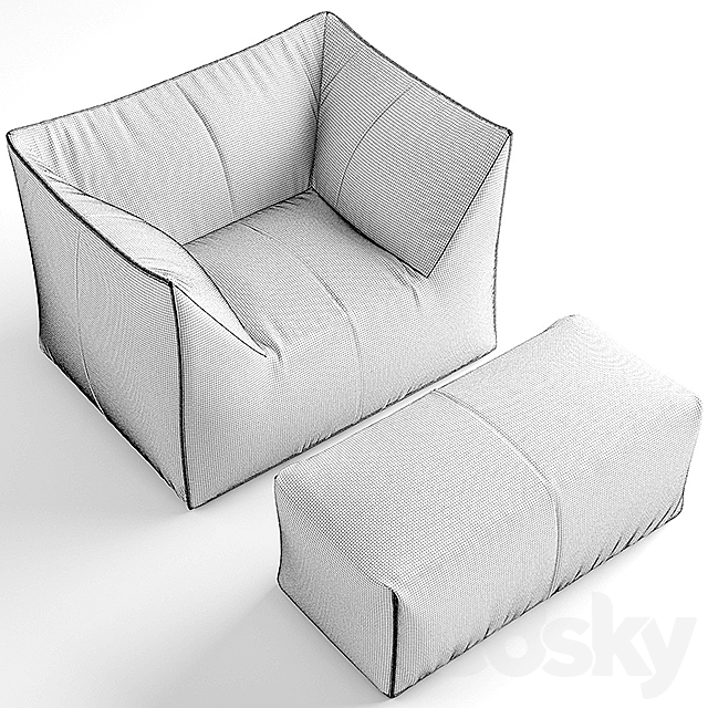 B&B ITALIA LE BAMBOLE ARMCHAIR 3DSMax File - thumbnail 2