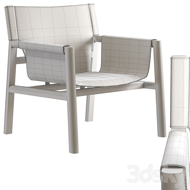 B&B Italia Pablo Armchair 3DS Max - thumbnail 2