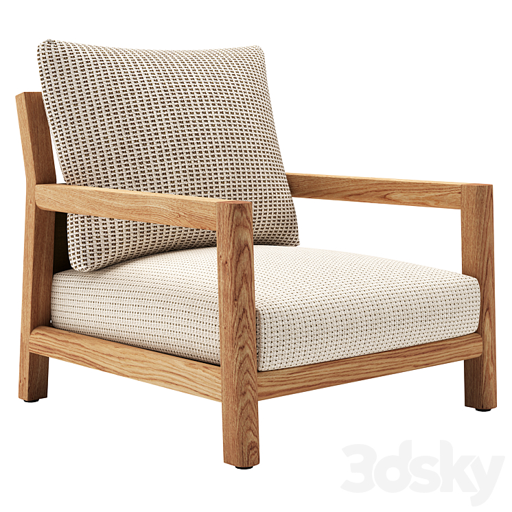 B&B Italia Pablo Outdoor Armchair 3DS Max Model - thumbnail 1