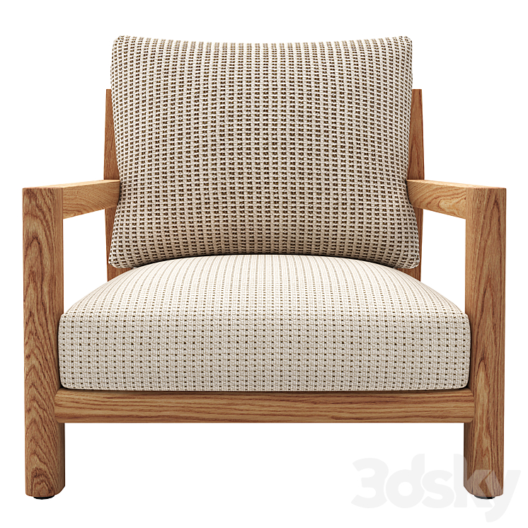 B&B Italia Pablo Outdoor Armchair 3DS Max Model - thumbnail 2