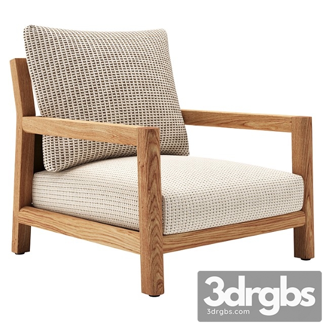 B&b italia pablo outdoor armchair 3dsmax Download - thumbnail 1