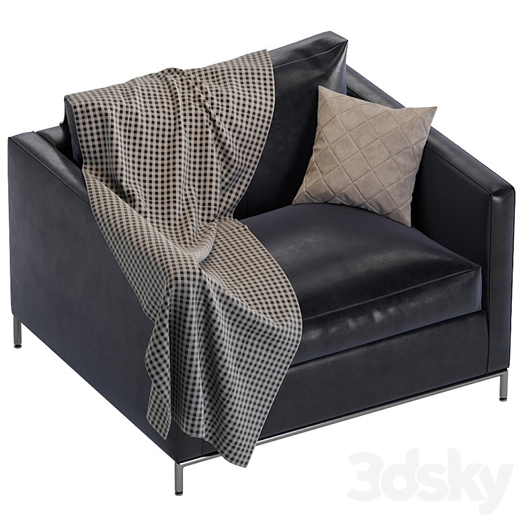 B&B Italia Project GEORGE Armchair 3DS Max - thumbnail 2