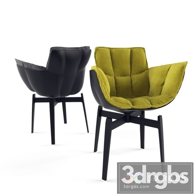 BB Italy Husk Chair 3dsmax Download - thumbnail 1