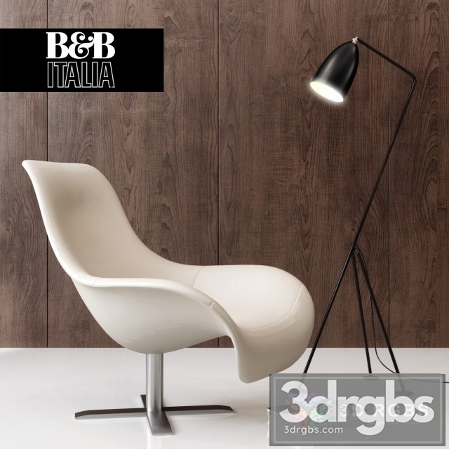 BB Italy Mart Armchair 3dsmax Download - thumbnail 1