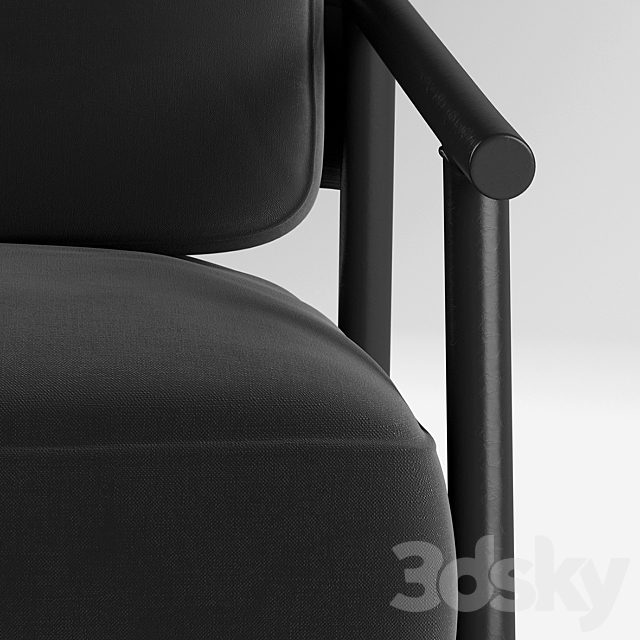 BB3 lounge chair 3ds Max - thumbnail 3