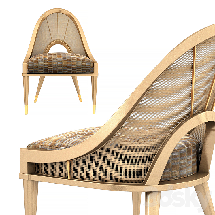 Be spoke caracole chair 3DS Max - thumbnail 2