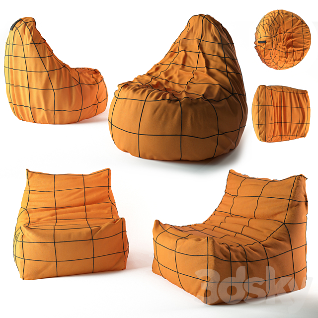 Bean Bag (chair-bag) 3ds Max - thumbnail 1