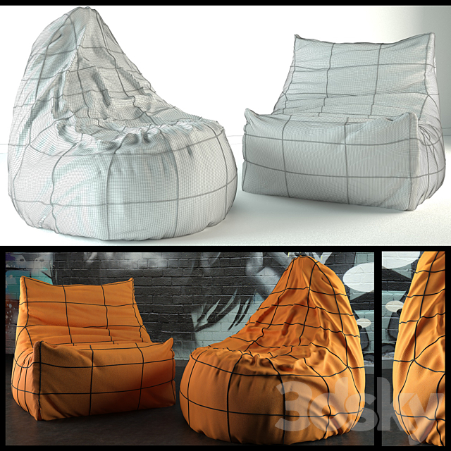 Bean Bag (chair-bag) 3ds Max - thumbnail 3