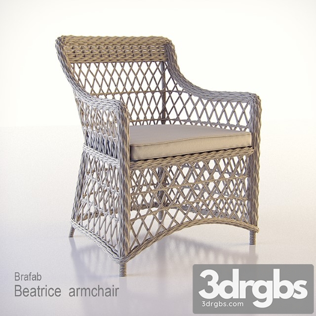 Beatrice Armchair Brafab 3dsmax Download - thumbnail 1