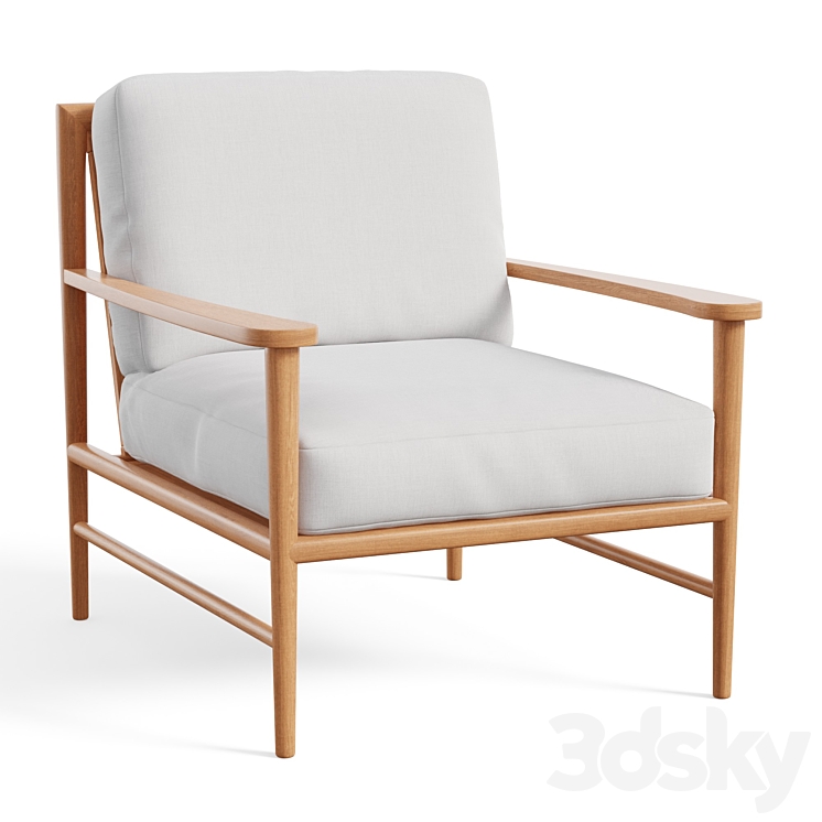 Beckett chair 3DS Max Model - thumbnail 3