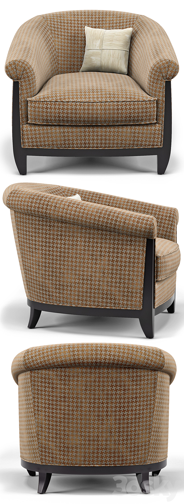 Bel Air Lounge Chair II 3DS Max Model - thumbnail 2