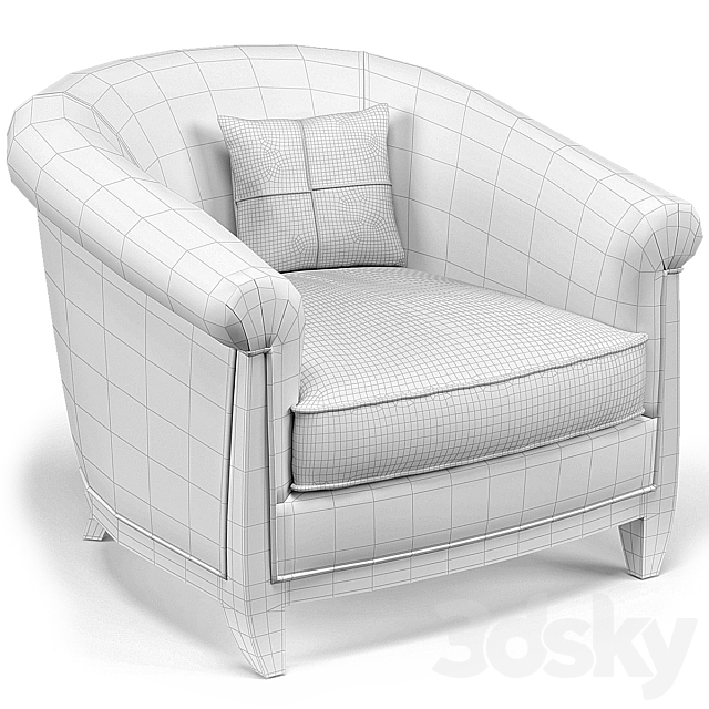 Bel Air Lounge Chair II 3DS Max Model - thumbnail 3