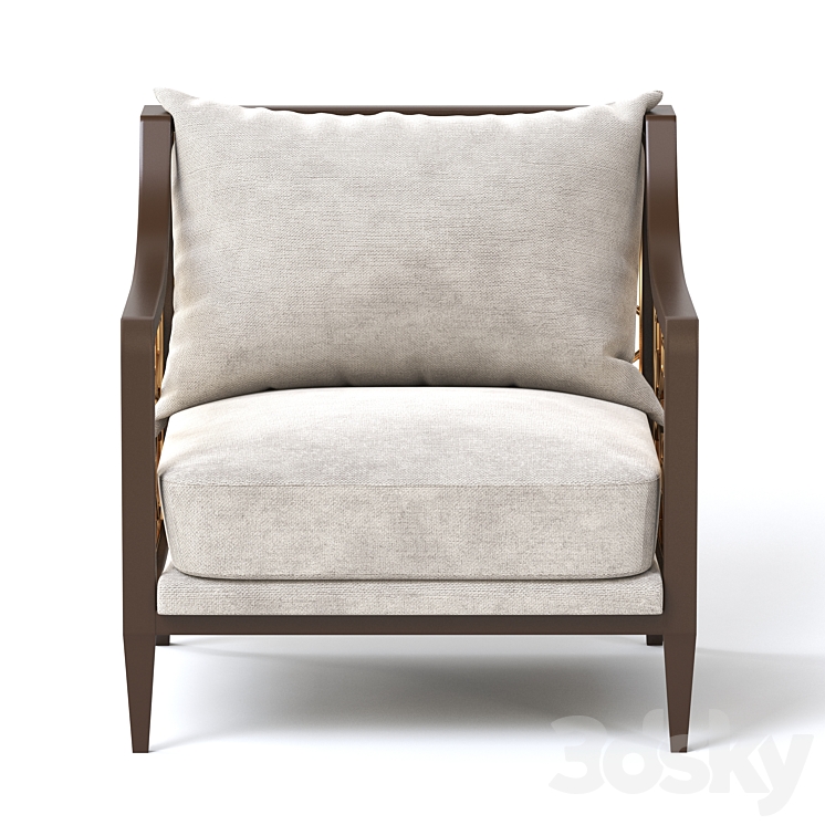 Belden Place Lounge Chair 3DS Max Model - thumbnail 2