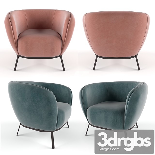 Belle chair 3dsmax Download - thumbnail 1