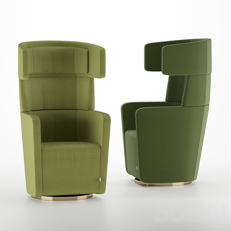 BENE PARCS – WING CHAIR 3DS Max - thumbnail 1