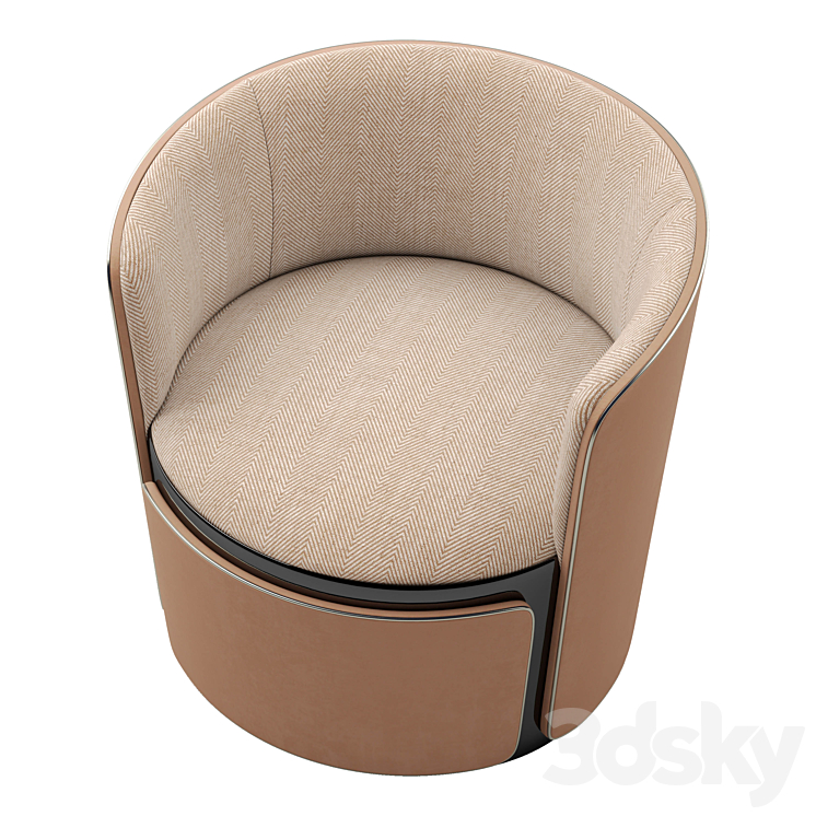 Bentley Home Mere armchair 3DS Max - thumbnail 2