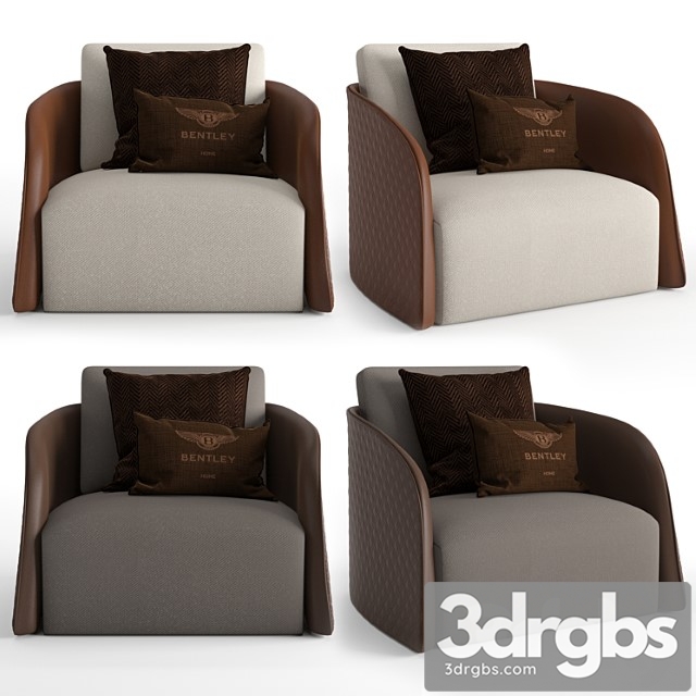 Bentley home swan armchair 3dsmax Download - thumbnail 1