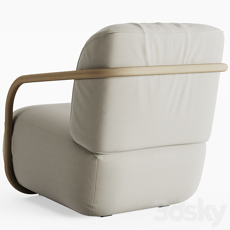 Bentwood armchair 3DS Max - thumbnail 2