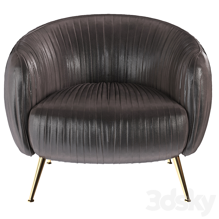 Beretta Leather Chair 3DS Max - thumbnail 2