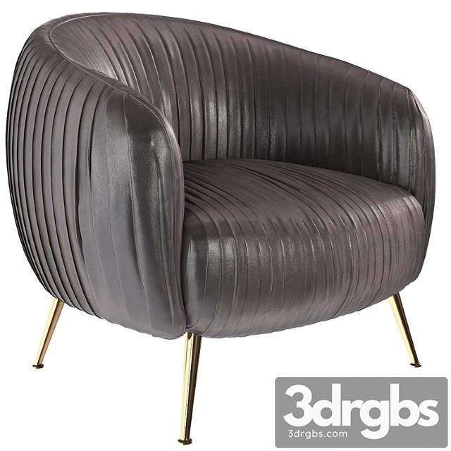 Beretta leather chair 3dsmax Download - thumbnail 1