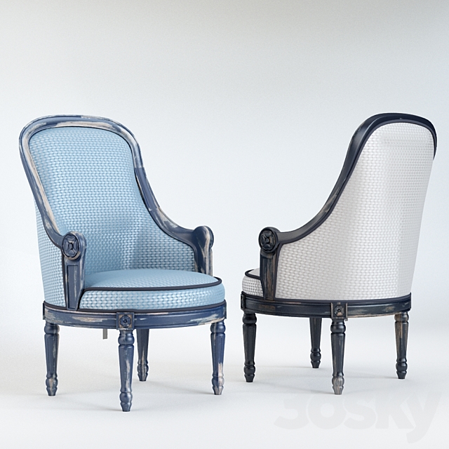 Berger ARMCHAIR PROVENCE 3ds Max - thumbnail 1