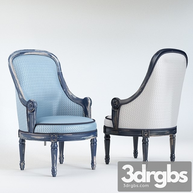 Berger armchair provence 3dsmax Download - thumbnail 1