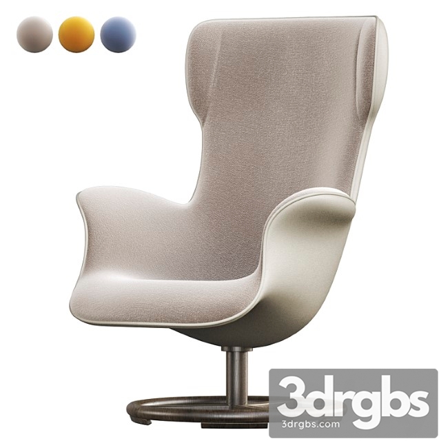 Bergere Armchair By Giorgetti 3dsmax Download - thumbnail 1