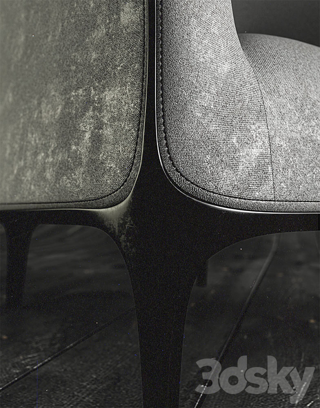 Bernhardt Design armchair 3DS Max Model - thumbnail 3