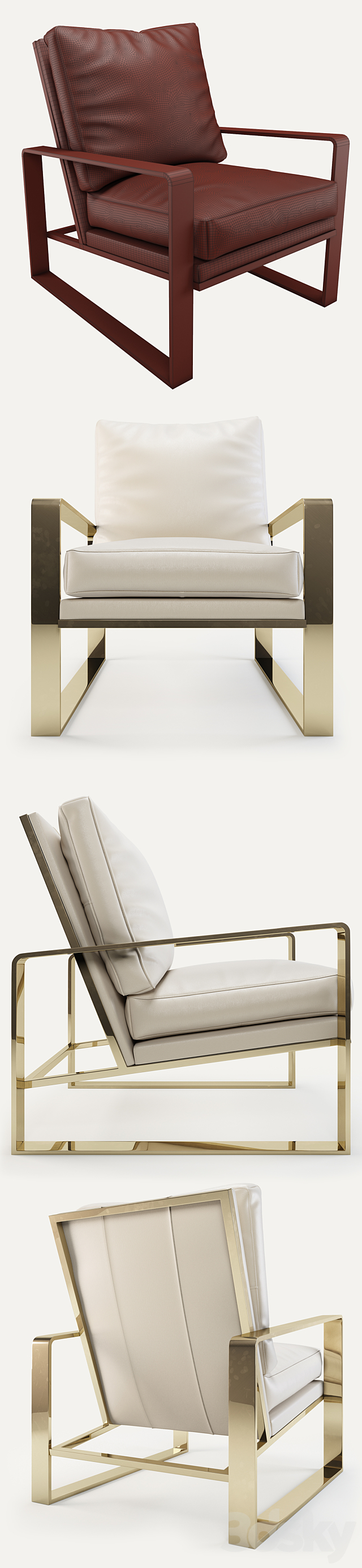 Bernhardt Dorwin Chair 3DSMax File - thumbnail 2