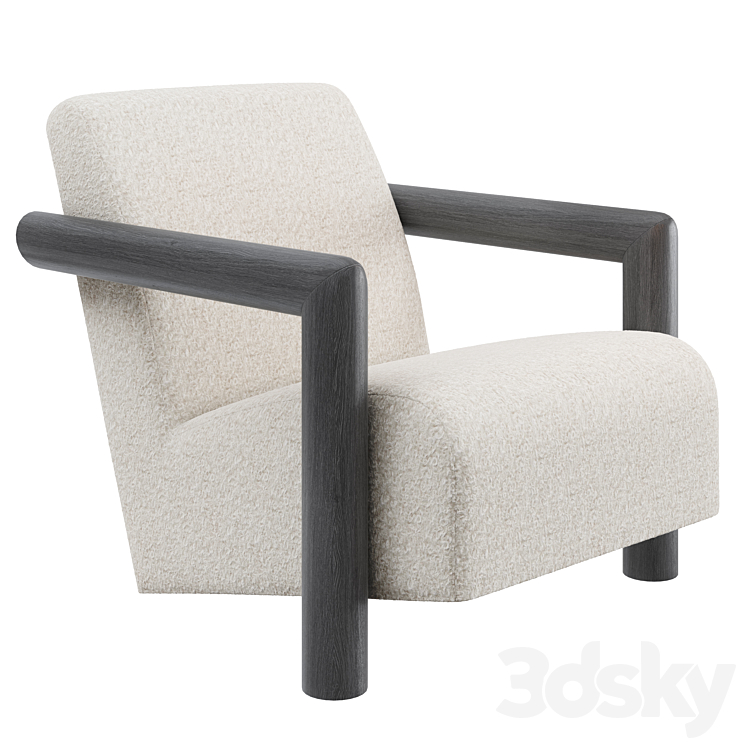 Bernhardt Ford Fabric Chair 3DS Max Model - thumbnail 1