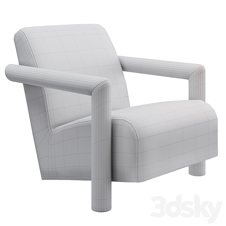 Bernhardt Ford Fabric Chair 3DS Max Model - thumbnail 2