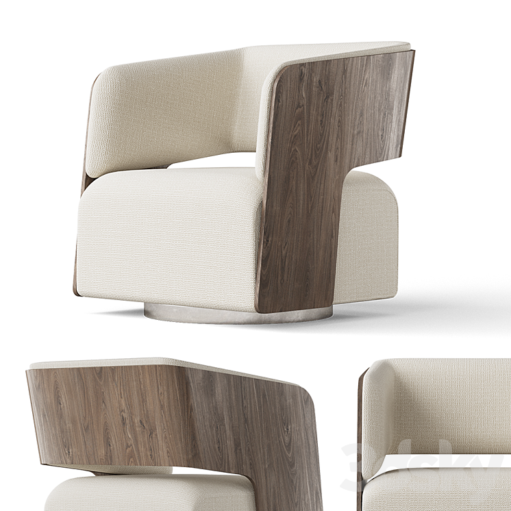 Bernhardt Montana Swivel Chair 3DS Max - thumbnail 1