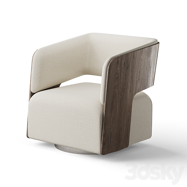 Bernhardt Montana Swivel Chair 3DS Max - thumbnail 2