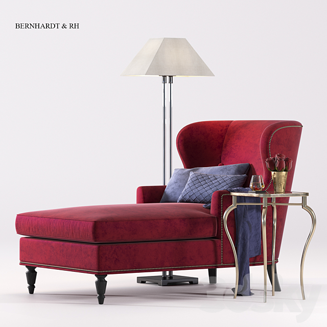 BERNHARDT Nadine Chaise & RH 3DSMax File - thumbnail 1