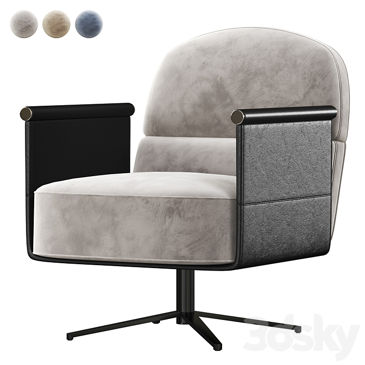 BEYL Armchair Ditre Italia 3DS Max - thumbnail 1