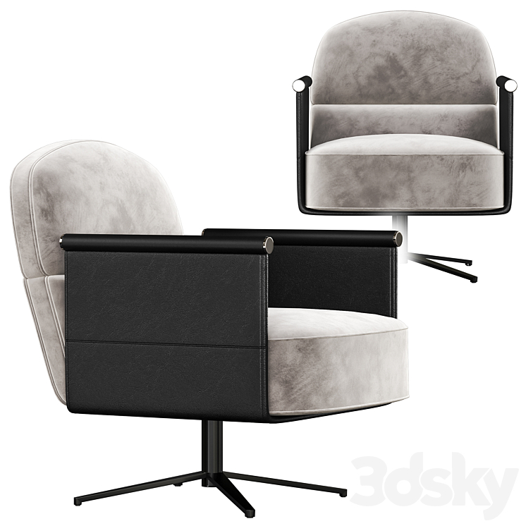 BEYL Armchair Ditre Italia 3DS Max - thumbnail 2